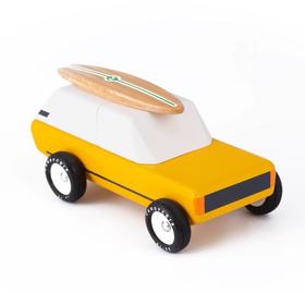 CandyCar木质手工小车--旅行系列带冲浪板SUV