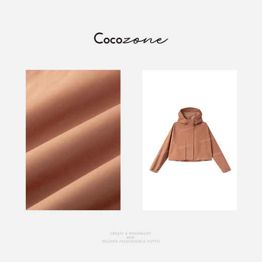 COCO ZONE 刘一一 连帽前中拉链隐形口袋户外都市外套 CD2A1573 商品图2