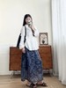 天丝亚麻玄锦纱花花半身裙 ME3486 商品缩略图2