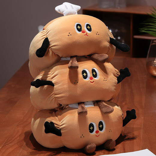 自然醒趣味牛角包毛毛虫U枕办公室午睡枕学生宿舍护颈枕便携式QYL 商品图11