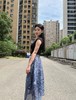 天丝亚麻玄锦纱花花半身裙 ME3486 商品缩略图5