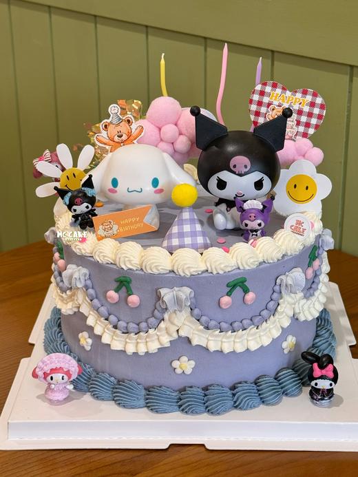 库洛米&玉桂狗玩具裱花蛋糕 商品图0