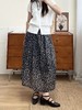 天丝亚麻玄锦纱花花半身裙 ME3486 商品缩略图3
