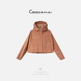 COCO ZONE 刘一一 连帽前中拉链隐形口袋户外都市外套 CD2A1573