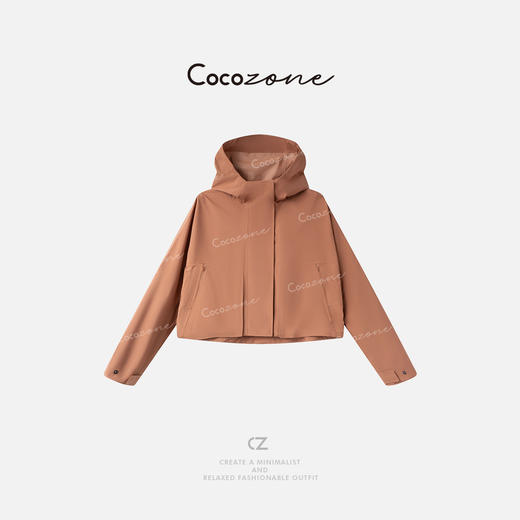 COCO ZONE 刘一一 连帽前中拉链隐形口袋户外都市外套 CD2A1573 商品图0