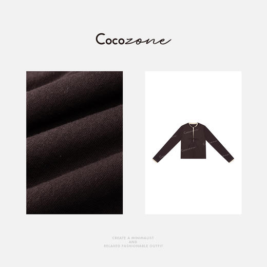 COCO ZONE 刘一一 【100绵羊毛】文艺风假两件毛织上衣CD1A1019 商品图3