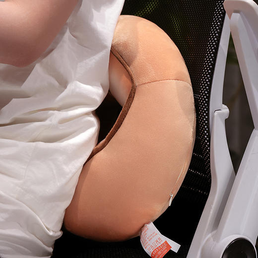 自然醒黄油饼干驼峰U枕飞机脖子颈椎头枕便携枕头车载脖枕学生QYL 商品图8