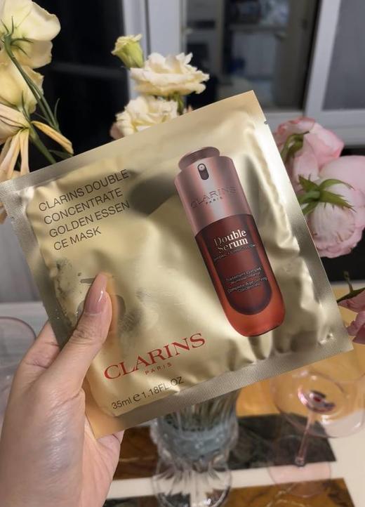 【Clarins/娇韵诗双萃精华面膜10片装】一份面膜价格买三份性价比超高√熬夜神器，大干皮，易吸收抗初老熬夜修护保湿，水油黄金配比! 商品图0