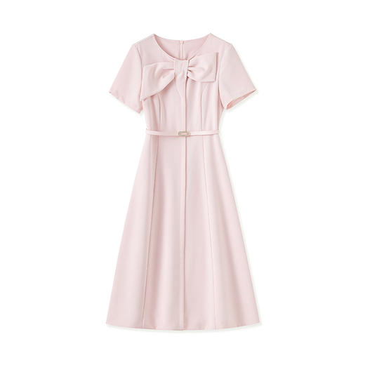 「高货wl」全新升级【铂金会员358/天猫479/差价121】(05739)洛诗琳法式气质蝴蝶结连衣裙2025夏季轻奢优雅显瘦连衣裙 商品图4