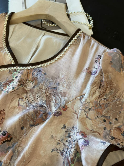 中式妈妈连衣裙 商品图2