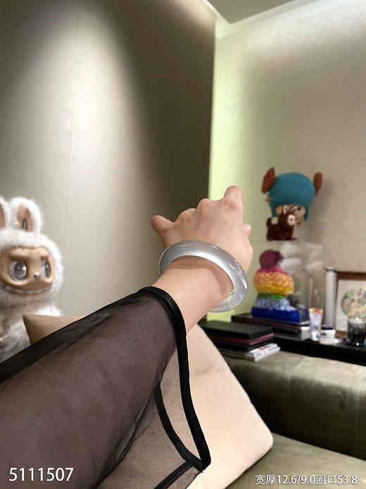 宽版玻璃种手镯【5111507】圈口53.8~具体价格微信咨询 商品图2