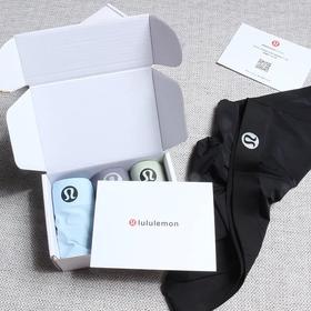 LU超轻薄无痕冰丝速干男士平角内裤短裤礼盒装一盒三条