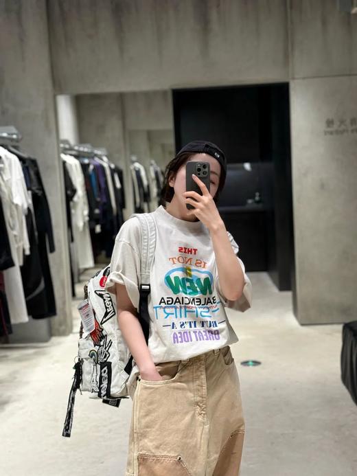 巴黎家字母logo印花短袖 商品图1