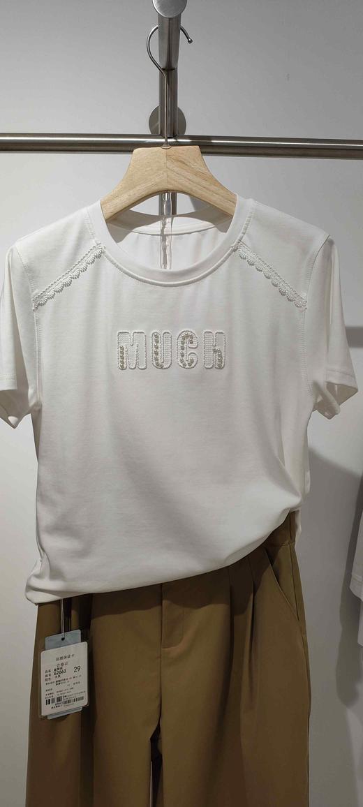 581111字母钉珠棉T 商品图2