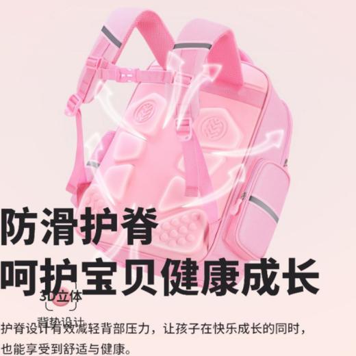 🔥外贸原单好货！升级双层加厚款，加入今年拉布布卡通元素💖，简直不要太好看~【儿童护脊书包】🖤能帮孩子减负的书包🎉脊背双护， “轻”装上阵❗ 商品图6