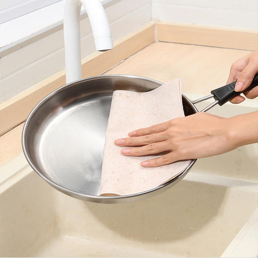 【秒杀❗9.9抢10条🔥丝瓜抹布】丝瓜纤维少许洗洁精，就能有效祛除污渍，易清洁，透风透气不易滋生细jun，厨房洗碗布易清洗加厚丝瓜络植物纤维洗碗布巾QQ 商品图3