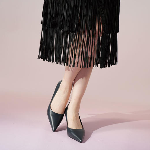 Westory2025年秋季尖头中跟单鞋极简百搭通勤浅口鞋W25CE75951 商品图10