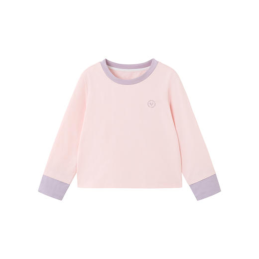 英氏女童卫衣2025秋季新款中大童纯色休闲男童长袖打底T恤衫童装 商品图4