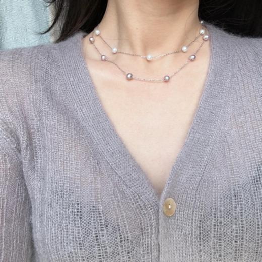 新品首发💥爆出圈的珍珠满天星细链❗章子怡同款💰79拿下❗温婉优雅💖闪闪亮亮，谁戴谁好看~ 【MointPhoice 璀璨星空｜满天星项链】 ✨就像是把满天繁星点缀到脖颈间✨ 商品图3