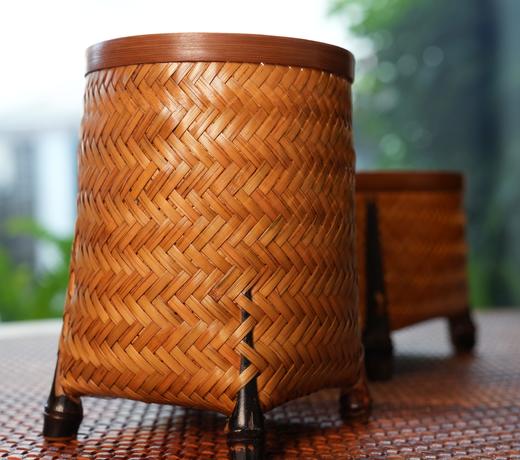 竹报平安  普陀山书院推荐手工编制家用竹器 商品图2