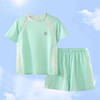 【潮童速干T恤套装，自然会呼吸~】儿童夏季运动套装 莱赛尔网面透气速干 男女宝宝户外短袖短裤-QA 商品缩略图3