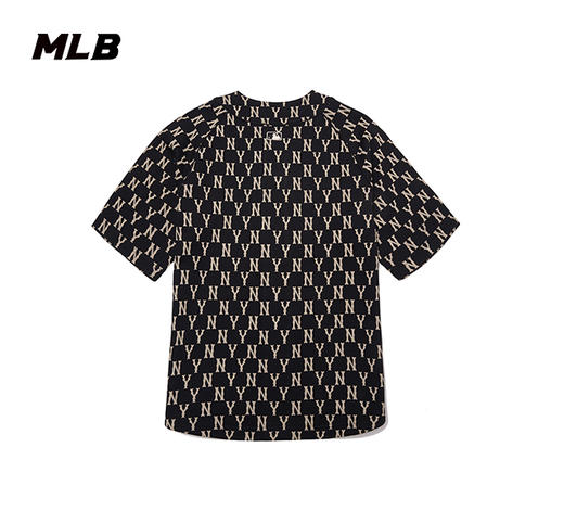 【M断码服】【微瑕，如无货做退款处理】MLB男女款满印老花棒球服潮流时尚宽松3ABS04014 商品图1