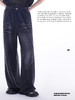 ASMEMMO咦哇•蓝灰水洗棉渐变晕染牛仔裤休闲直筒拖地卫裤男宽松 商品缩略图1