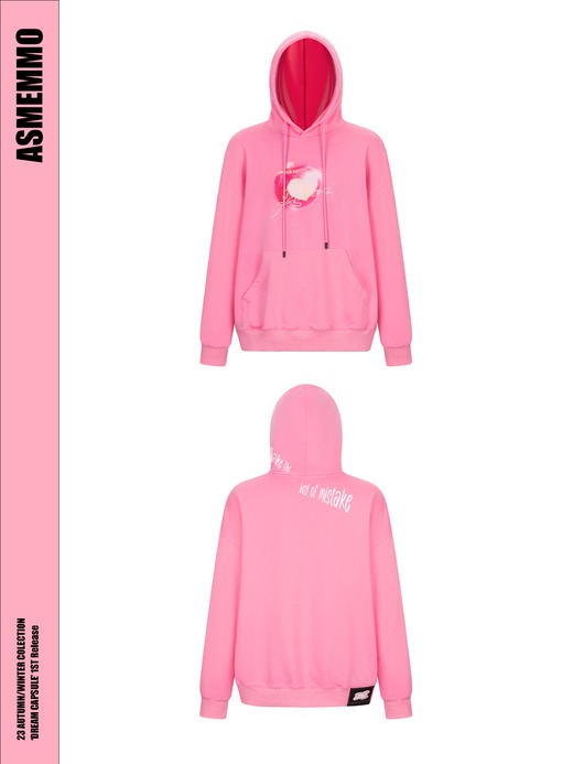 ASMEMMO咦哇•“苹果味小岛”印花烫钻戴帽卫衣 商品图4