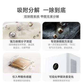 米家小米空气净化器5Pro 【缓解花粉过敏】家用除甲醛除菌除过敏原 商品图3