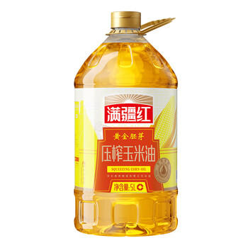 满疆红 食用油 非转基因 黄金胚芽压榨玉米油5L 富含植物甾醇 /粮油调味 /食用油 /玉米油 商品图0