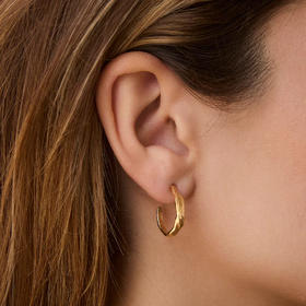 在途4周到｜Agapee-ZÉPHIR-不规则 锤纹 耳环［法国设计师］