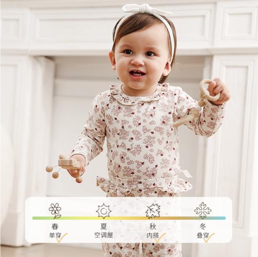 【云优选】FIXONI宝宝包屁衣爬服长裤花边打底裤-限时清仓 商品图4