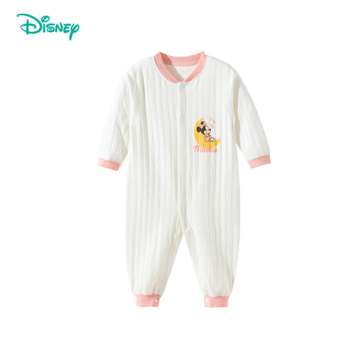 迪士尼春秋季新款女童前开连体衣纯棉女宝满月哈衣卡通印花可外穿爬爬服ZD3EL023 商品图2