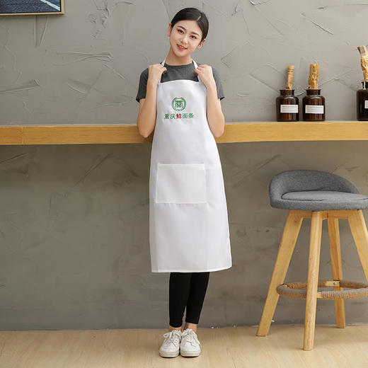 挂式款 围裙 面坊卖面做面围裙 挂式款式 围裙 LOGO和文字为刺绣工艺 商品图6