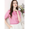 全新升级【铂金会员183/天猫239/差价56】(72655)洛诗琳设计感荷叶边短袖针织衫女夏季2025新款气质宽松上衣 商品缩略图1