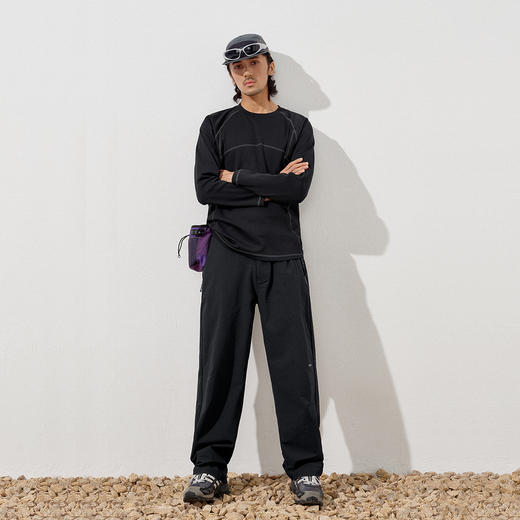 714street山系户外登山长裤2025秋季冲锋裤宽松男士休闲裤 商品图2