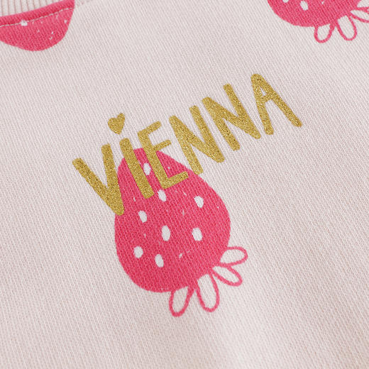 马克珍妮女童可爱小草莓纯棉卫衣宝宝套头衫2025年秋装新款551611 商品图4