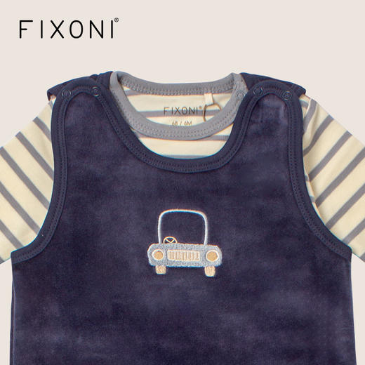 【云优选】FIXONI宝宝丝绒背带裤哈衣套装-限时清仓 商品图4