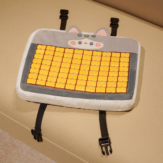 自然醒抱抱猫加厚麻将凉席坐垫夏天透气办公室汽车座椅垫清凉屁股垫子卡通QYL 商品图13