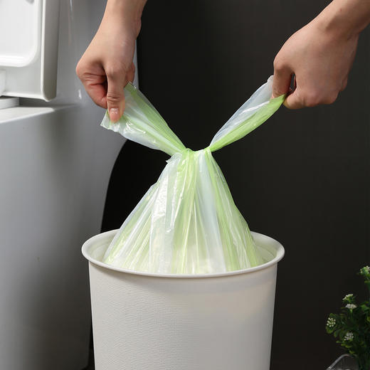 【批发】美丽雅双色1丝加厚防破背心垃圾袋 100个/卷 商品图9