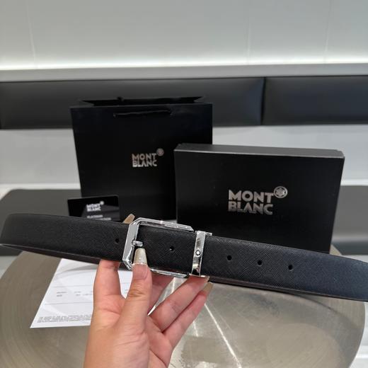 G238万宝龙25年新款男士M双扣商务休闲皮带腰带礼盒装男士经典款 商品图2