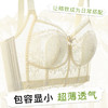【大胸全包显小】超薄透气蕾丝调整型内衣女上托防垂收副乳文胸璀璨繁花 商品缩略图0
