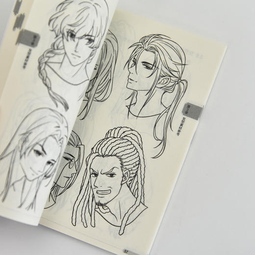 发型 漫画教程口袋书 二次元动漫插画教程书基础小白自学 发型素材临摹练习口袋本 商品图3