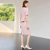 IWY/夏天薄款小西装套装女新款粉色职业装气质女神范高端两件套CS2290 商品缩略图4