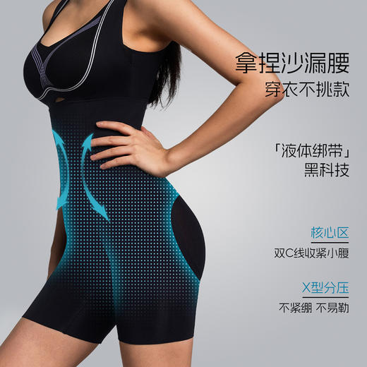 奶糖派沙漏裤收腹裤女夏季新款强力塑身提臀裤无痕塑形安全内裤 商品图2