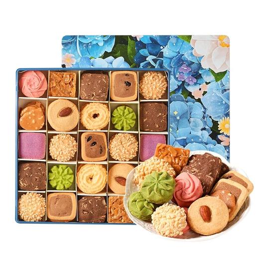 【十样锦曲奇饼干】悠享时送礼盒伴手礼休闲零食礼包下午茶女生日礼物600g 商品图4