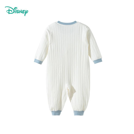 迪士尼2025秋季新款男宝前开连体衣纯棉竖条纹哈衣爬服男孩满月抱衣ZD3EL025 商品图7