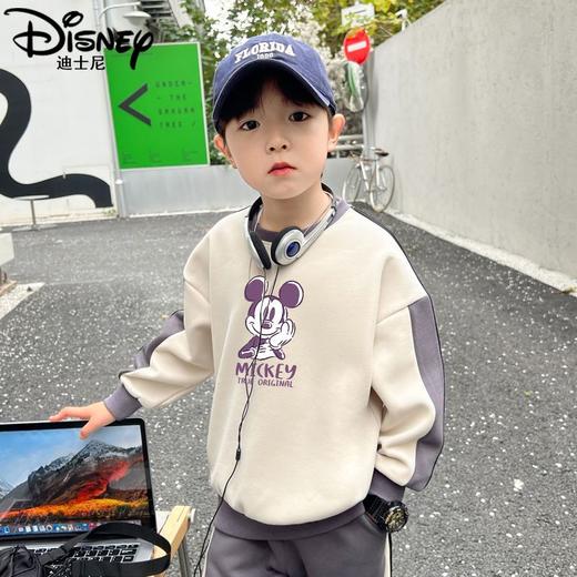 迪士尼男童卫衣春秋款儿童衣服帅气炸街男孩春装大童上衣春季洋气 商品图5