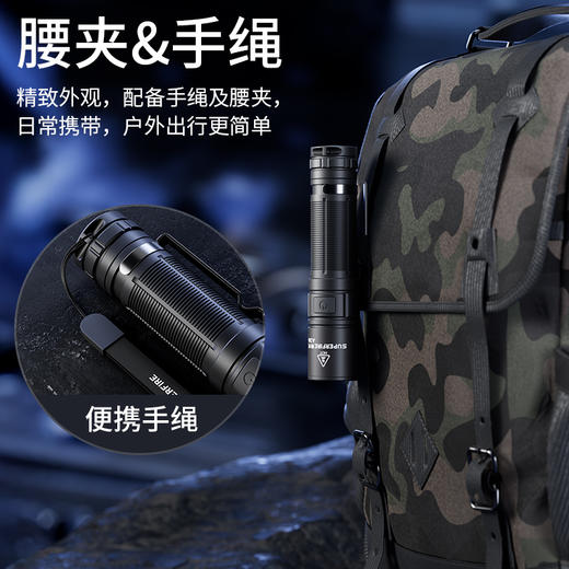 神火A36强光手电筒小型便携磁吸户外维修作业小手电可充电LED灯 商品图3