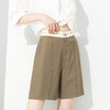 「自」全新升级【铂金会员146/天猫199/差价53】(81517)洛诗琳薄款西装五分裤2025夏季新款百搭时尚A字阔腿短裤女 商品缩略图2